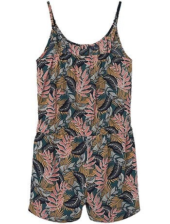 Combishort Floral Verde/Rosa para Menina Name It Vinayafra