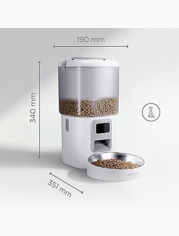 Comedeira automática para gato PELUVIO Crispy - 4,5 L - 4 refeições/dia