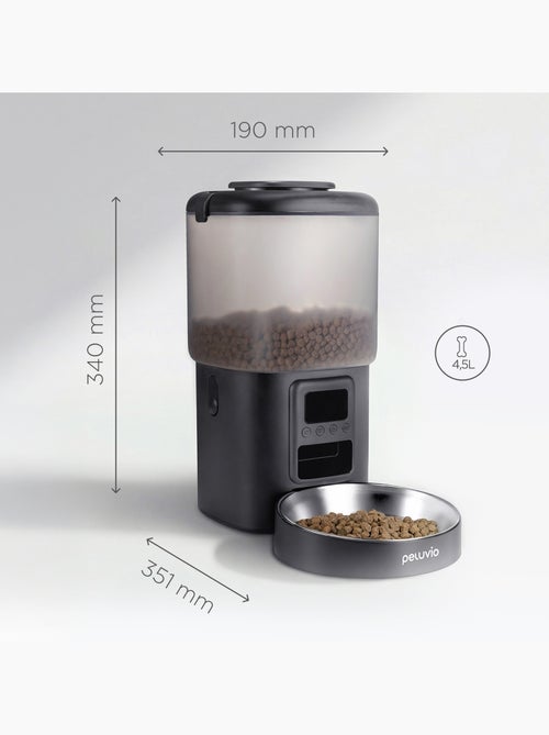 Comedeira automática para gato PELUVIO Crispy - 4,5 L - 4 refeições/dia - Kiabi Comedeira automática para gato PELUVIO Crispy - 4,5 L - 4 refeições/dia - Kiabi