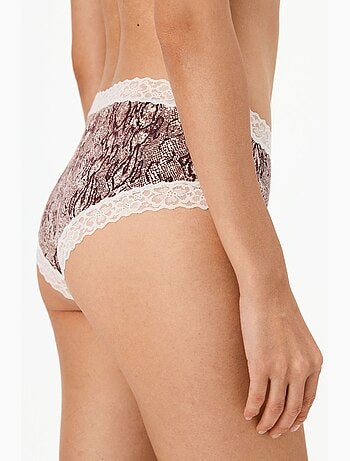 Comfy algodão cheeky hipster com estampa de cobra penti