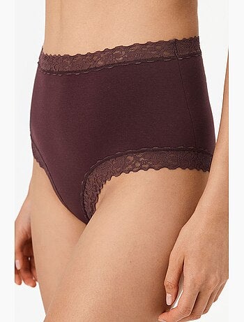 Comfy algodão cueca de cintura alta penti