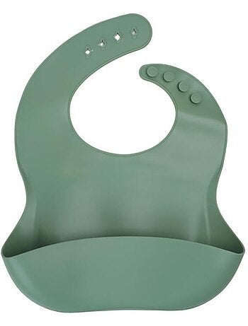 Conjunto 2 babetes de silicone thermobaby com bolso captura alimentos