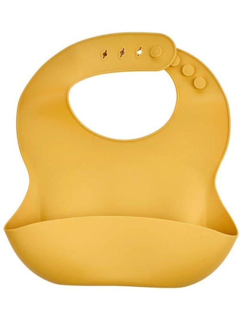 Conjunto 2 babetes de silicone thermobaby com bolso captura alimentos Verde - Kiabi
