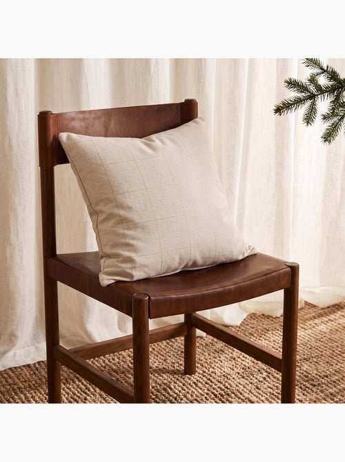 Conjunto 2 capas de almofada natal aos quadrados, fio dourado, algodão - gamusi. - Kiabi Conjunto 2 capas de almofada natal aos quadrados, fio dourado, algodão - gamusi. - Kiabi