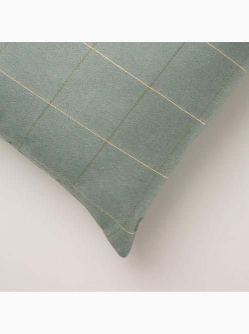 Conjunto 2 capas de almofada natal aos quadrados, fio dourado, algodão - gamusi. - Kiabi Conjunto 2 capas de almofada natal aos quadrados, fio dourado, algodão - gamusi. - Kiabi