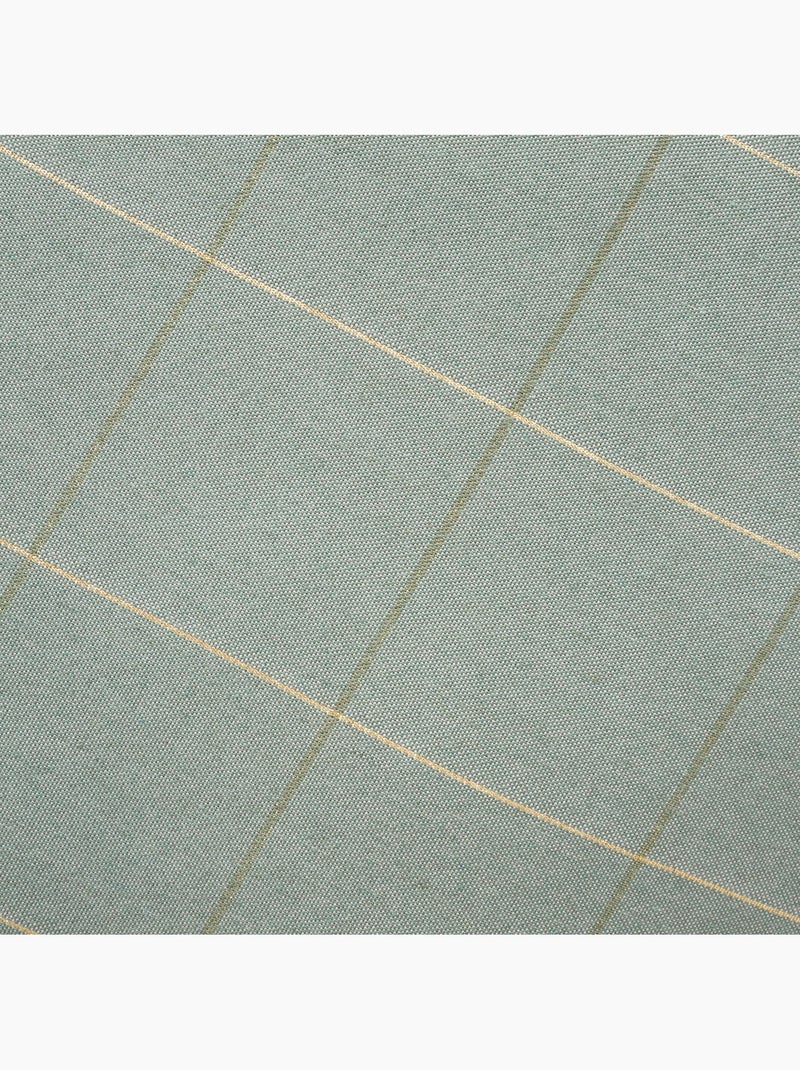 Conjunto 2 capas de almofada natal aos quadrados, fio dourado, algodão - gamusi. Verde-água - Kiabi