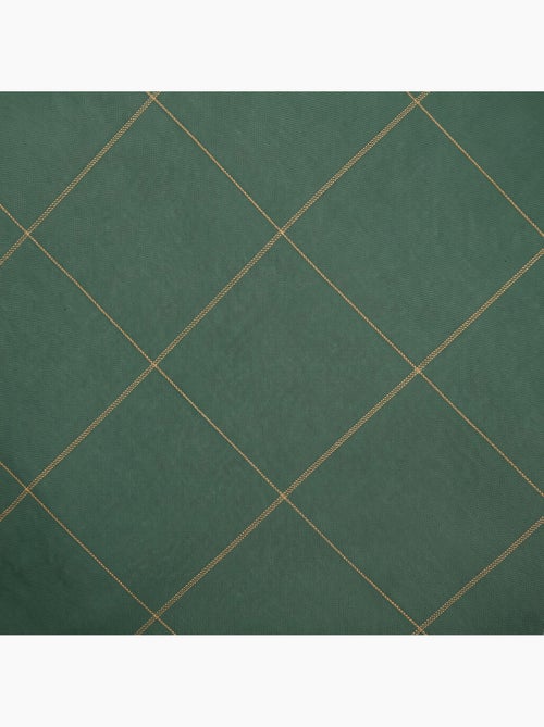 Conjunto 2 capas de almofada natal aos quadrados, fio dourado, algodão - gamusi. - Kiabi