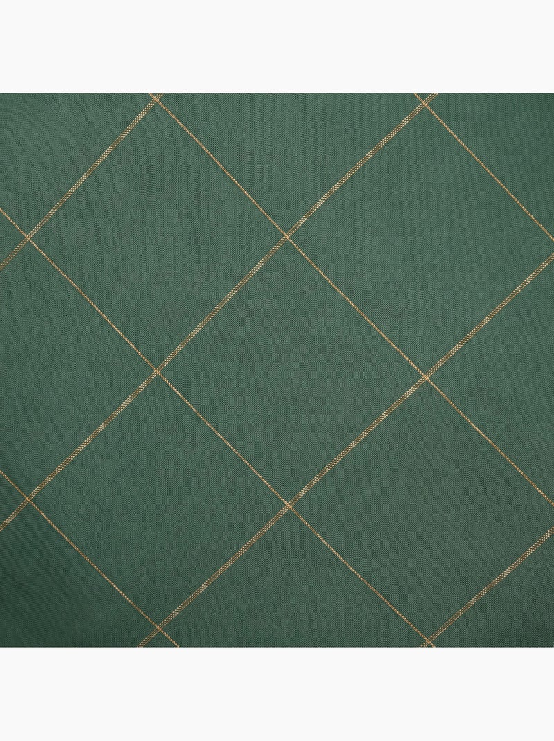 Conjunto 2 capas de almofada natal aos quadrados, fio dourado, algodão - gamusi. Verde - Kiabi