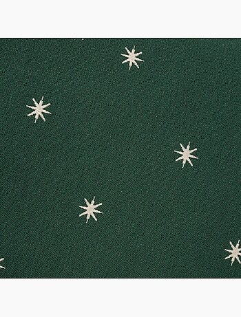 Conjunto 2 capas de almofada natal estrelas, fio dourado, algodão - gamusi.