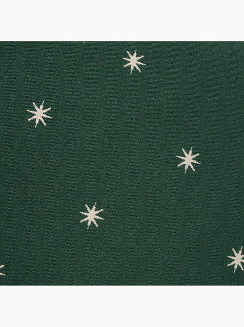 Conjunto 2 capas de almofada natal estrelas, fio dourado, algodão - gamusi. - Kiabi