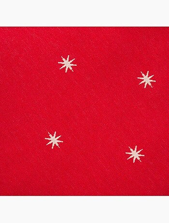 Conjunto 2 capas de almofada natal estrelas, fio dourado, algodão - gamusi.