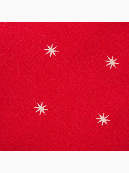 Conjunto 2 capas de almofada natal estrelas, fio dourado, algodão - gamusi. - Kiabi