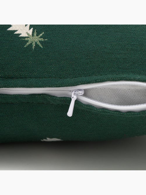 Conjunto 2 capas de almofada natal pinheiros, fio dourado, algodão - gamusi. - Kiabi