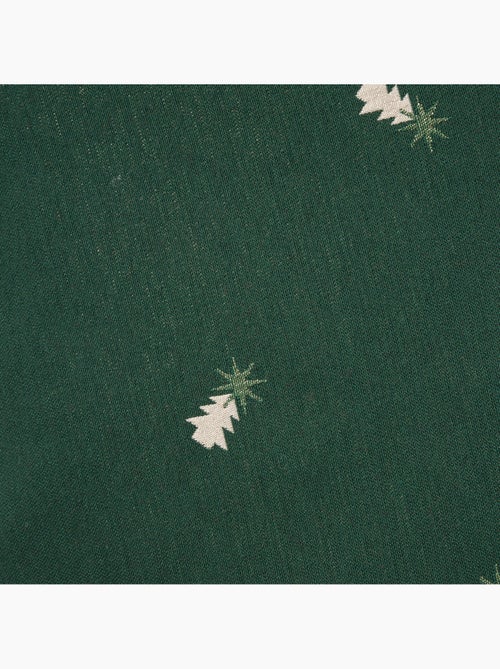 Conjunto 2 capas de almofada natal pinheiros, fio dourado, algodão - gamusi. - Kiabi