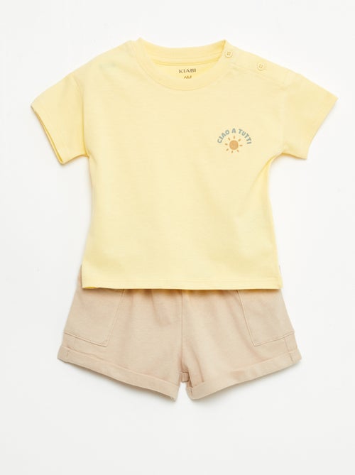 Conjunto 2 peças calções + T-shirt - Kiabi