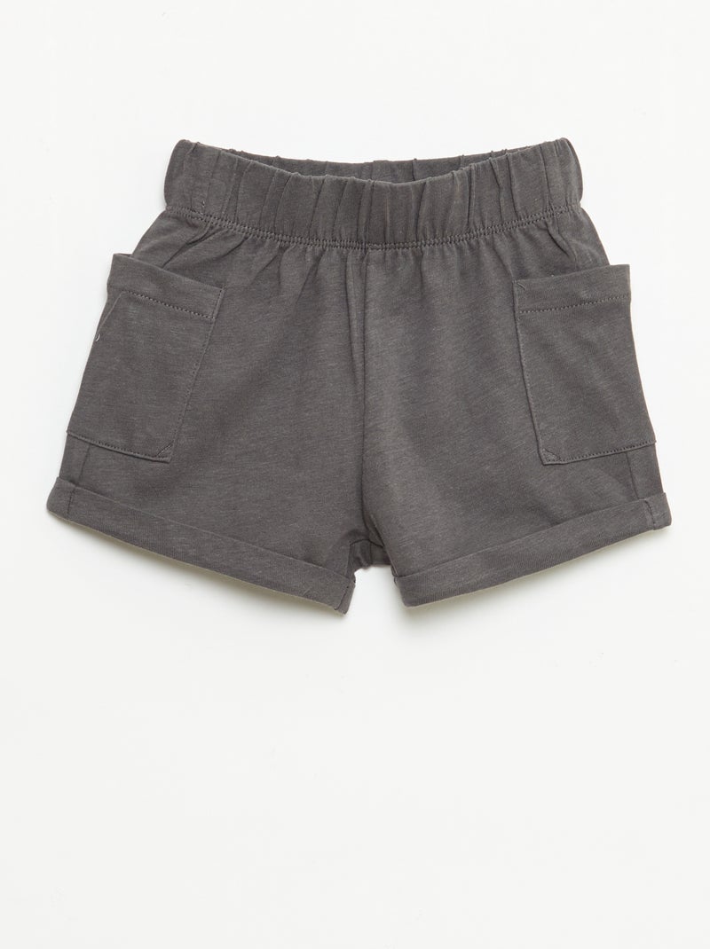 Conjunto 2 peças calções + T-shirt Caqui - Kiabi