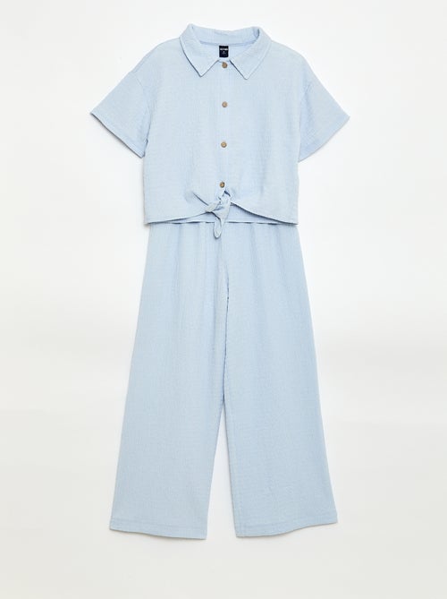 Conjunto 2 peças camisa + calças - Kiabi