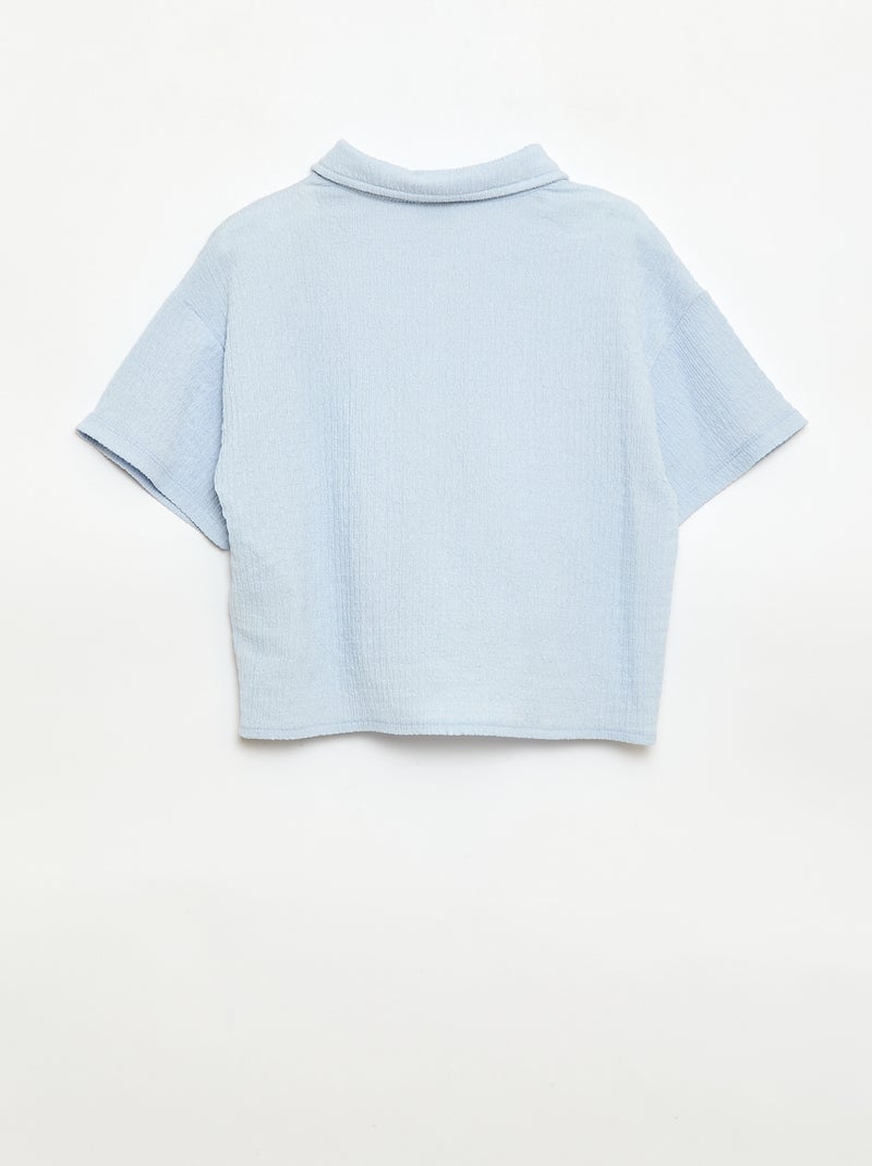 Conjunto 2 peças camisa + calças Azul - Kiabi