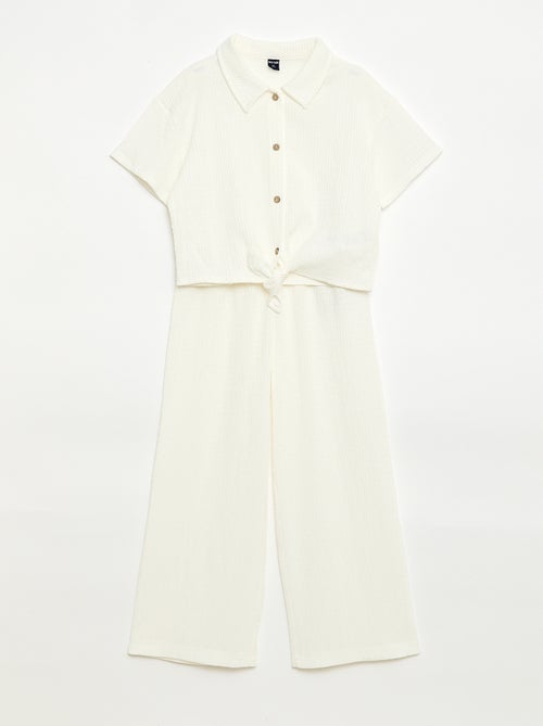 Conjunto 2 peças camisa + calças - Kiabi