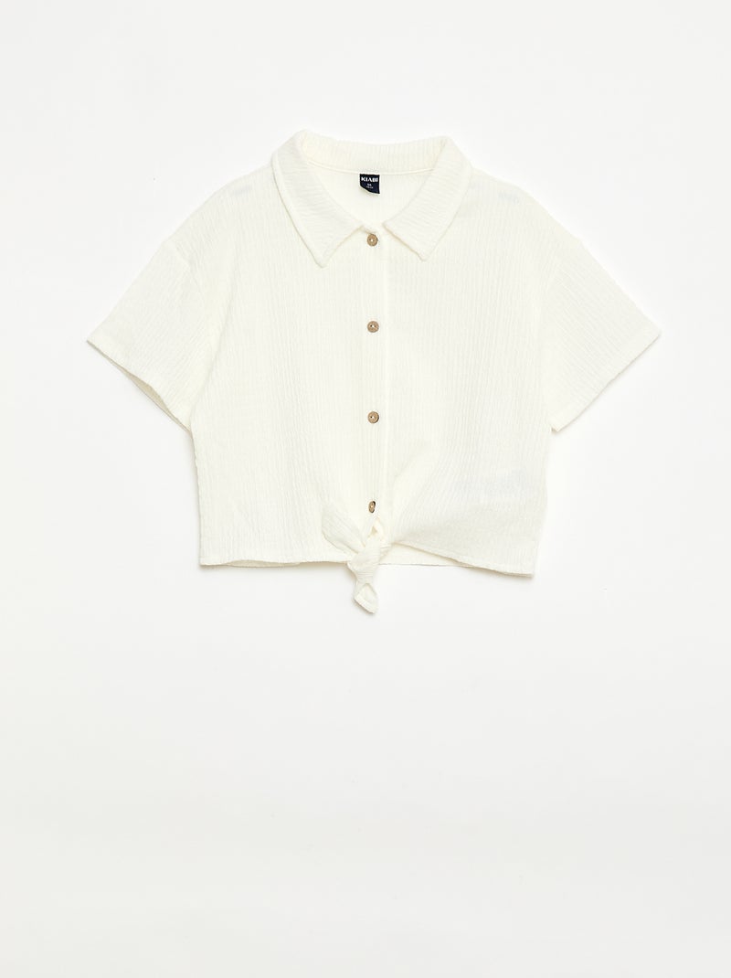 Conjunto 2 peças camisa + calças Branco - Kiabi