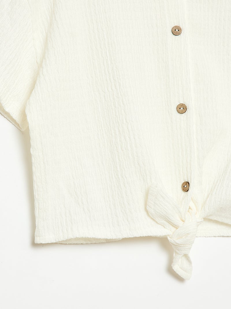 Conjunto 2 peças camisa + calças Branco - Kiabi