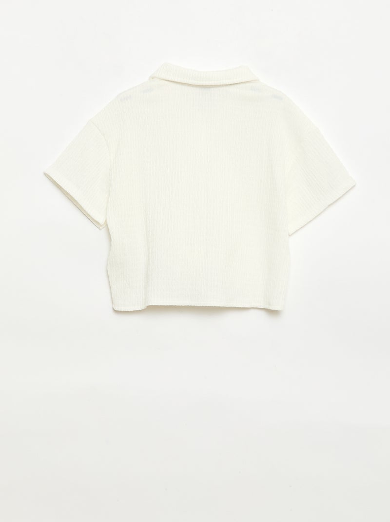 Conjunto 2 peças camisa + calças Branco - Kiabi