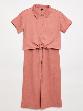 Conjunto 2 peças camisa + calças