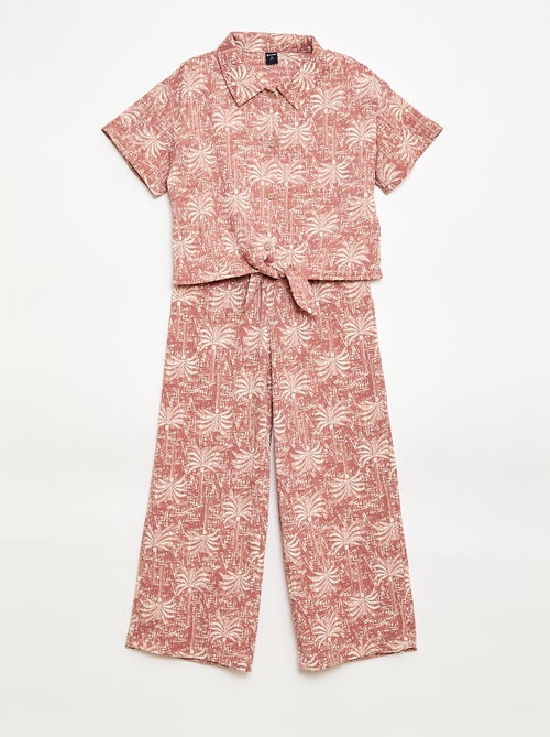 Conjunto 2 peças camisa + calças - Kiabi