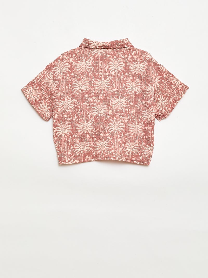 Conjunto 2 peças camisa + calças Rosa - Kiabi