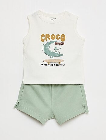 Conjunto 2 peças regata + calções