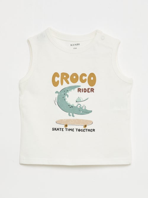 Conjunto 2 peças camisola sem mangas + calções - Kiabi