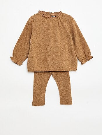 Conjunto 2 peças em malha suave