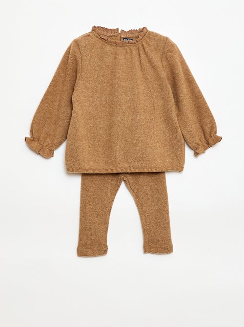Conjunto 2 peças em malha suave - Kiabi