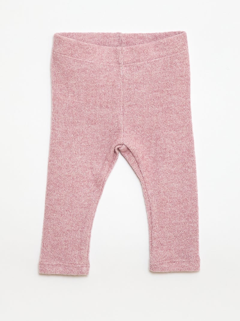 Conjunto 2 peças em malha suave Rosa - Kiabi