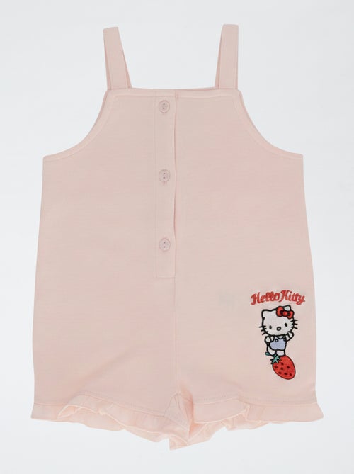 Conjunto 2 peças macacão curto + T-shirt super 'Hello Kitty' - Kiabi
