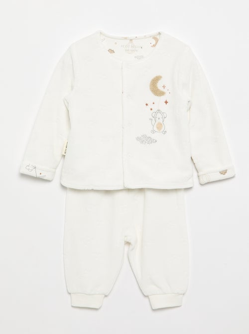 Conjunto +2 peças 'Petit Béguin' - cardigan + calças - Kiabi