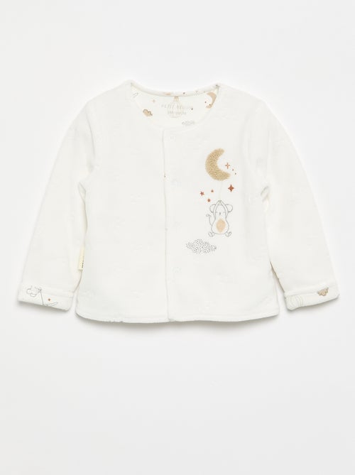 Conjunto +2 peças 'Petit Béguin' - cardigan + calças - Kiabi