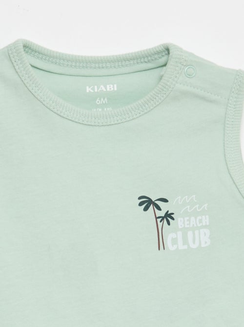 Conjunto 2 peças regata + calção - Kiabi