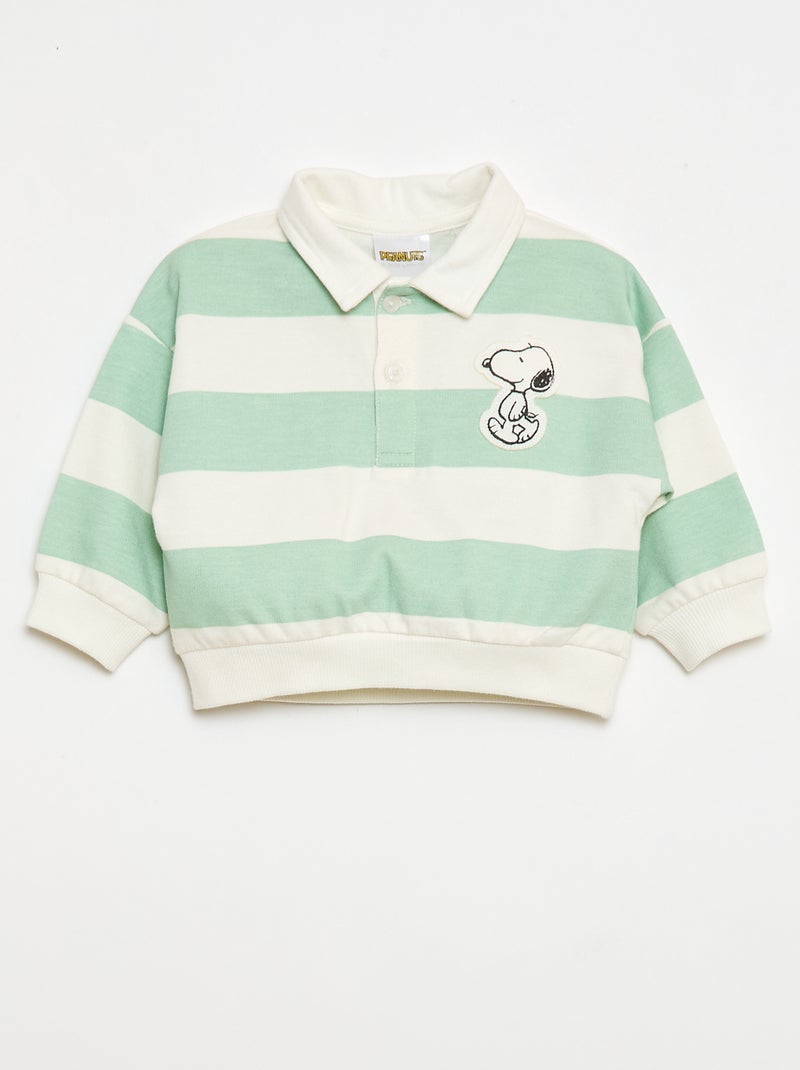 Conjunto 2 peças 'Snoopy' Sweatshirt + calças de jogging Azul - Kiabi