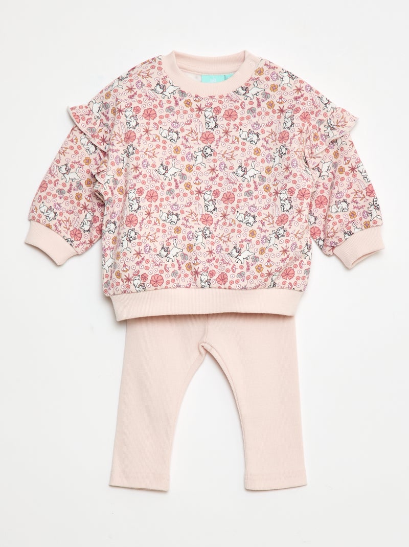 Conjunto 2 peças sweat + legging 'Disney' Branco - Kiabi