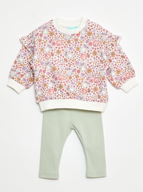 Conjunto 2 peças sweat + legging 'Disney' - Kiabi