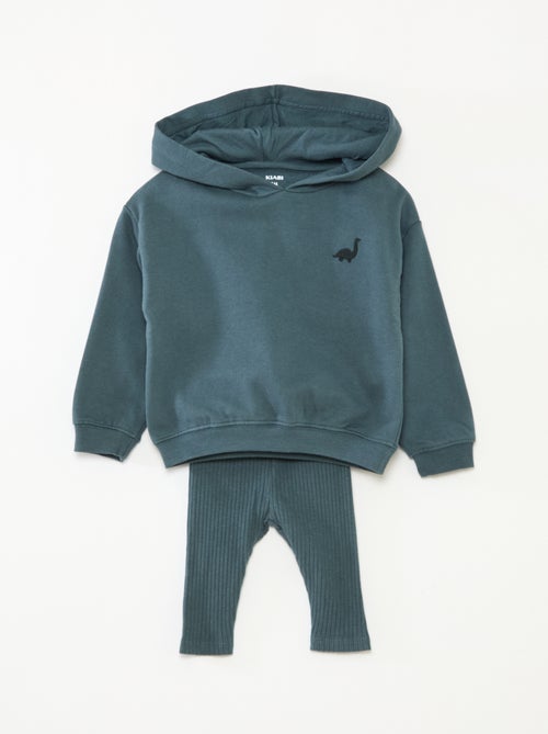 Conjunto 2 peças sweatshirt + leggings - Kiabi