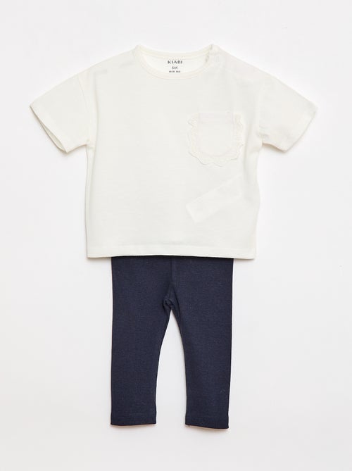 Conjunto 2 peças T-shirt + leggings - Kiabi