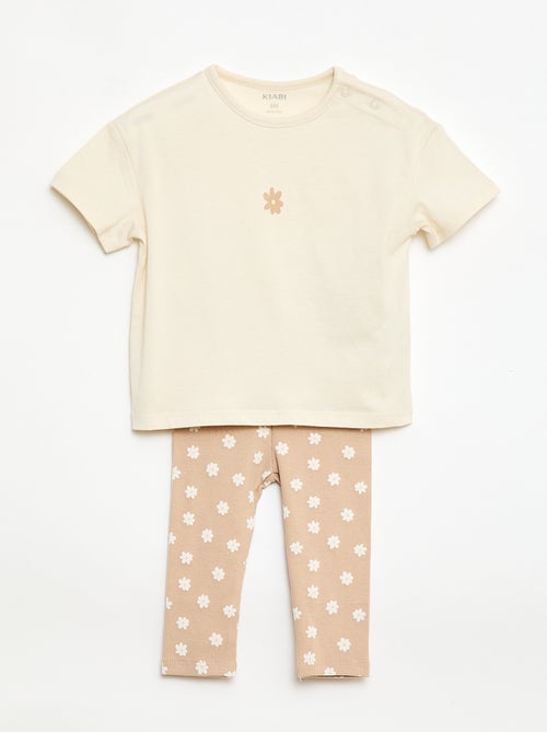 Conjunto 2 peças T-shirt + leggings - Kiabi