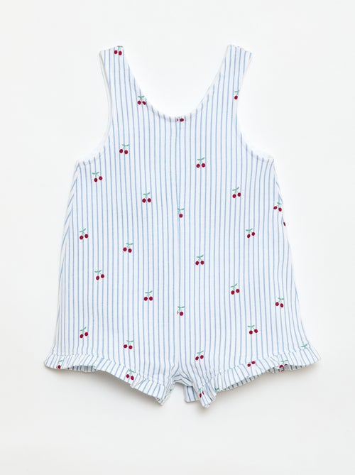 Conjunto 2 peças T-shirt + macacão curto - Kiabi