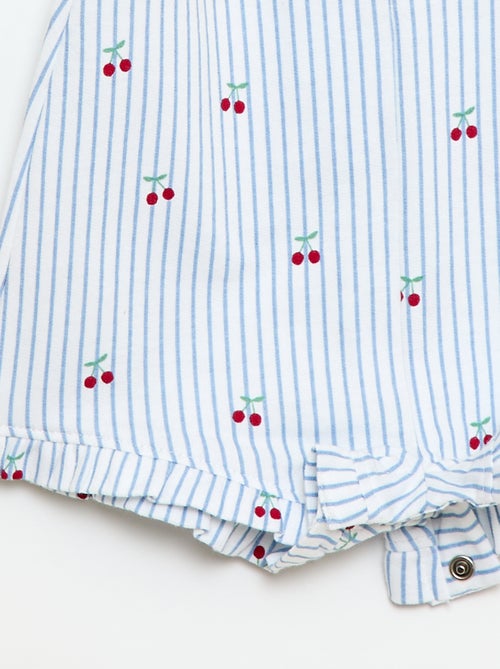 Conjunto 2 peças T-shirt + macacão curto - Kiabi