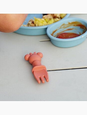 Conjunto 2 utensílios de silicone thermobaby disney baby minnie