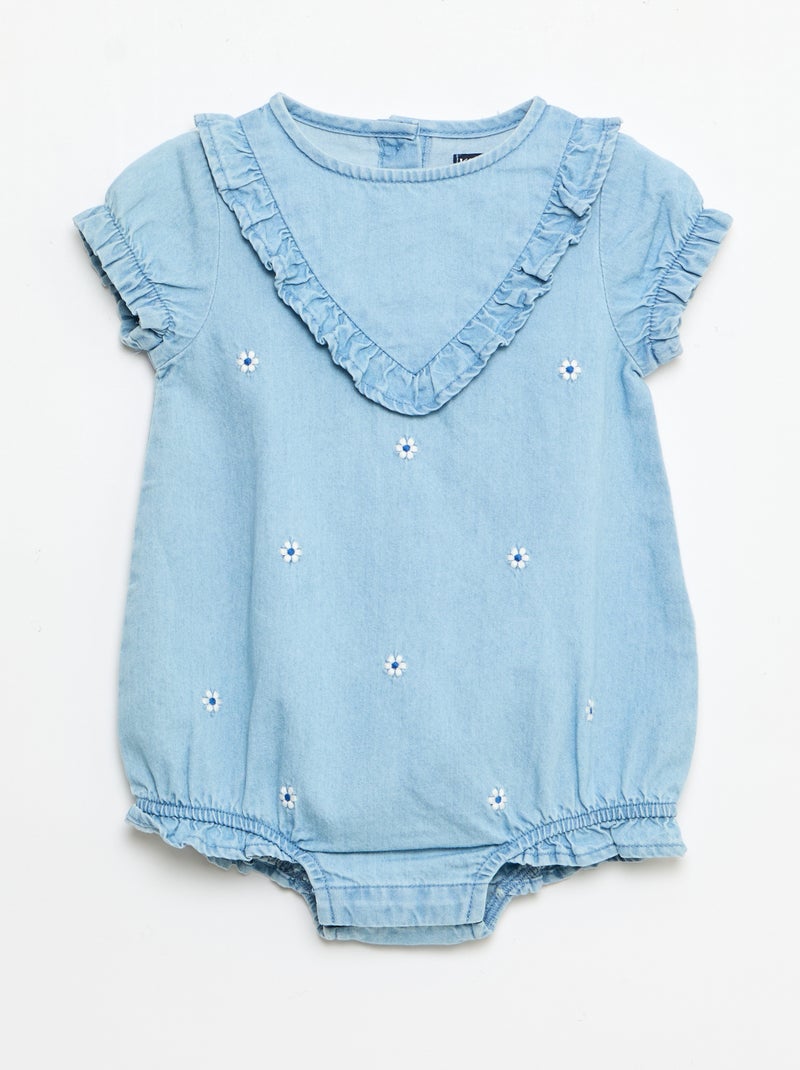 Conjunto 3 peças body + chapéu + meias Azul - Kiabi