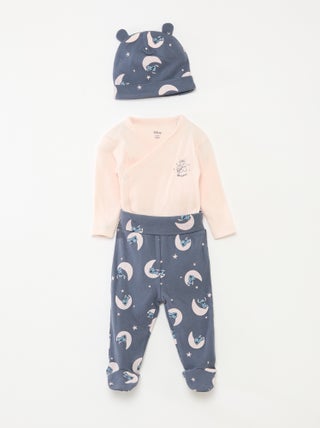 Conjunto 3 peças body + leggings + gorro 'Disney'