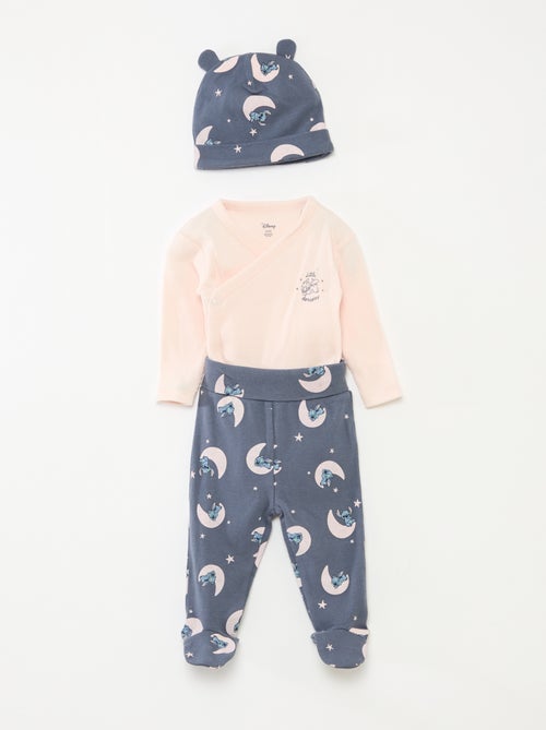 Conjunto 3 peças body + leggings + gorro 'Disney' - Kiabi